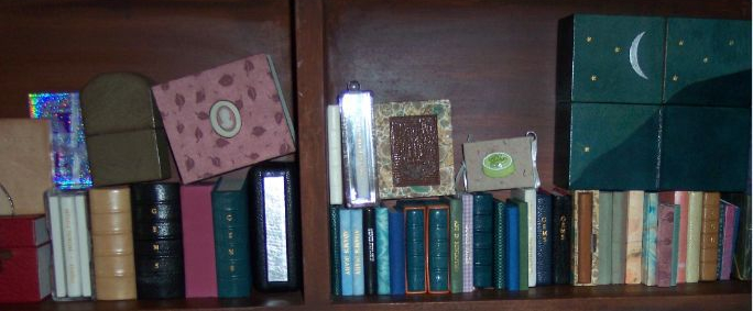 cabinet miniature books